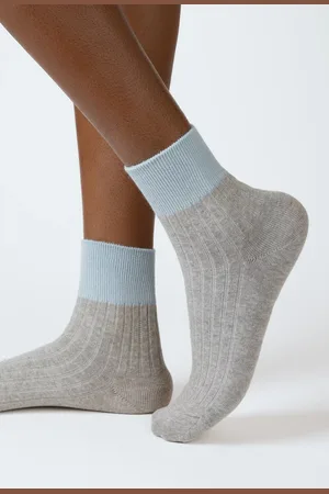 Glassworks London And Blue Candy Colourblock Socks
