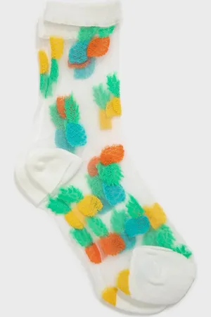 Glassworks London Tropical Pineapple Sheer Socks