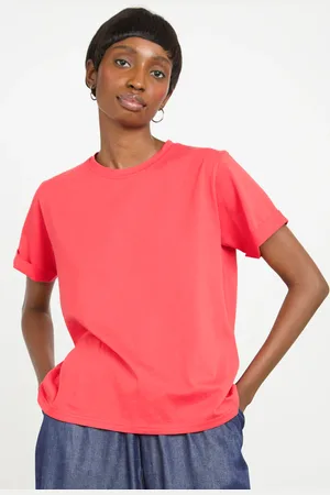 Glassworks London Pure Cotton Rolled Hem T-shirt