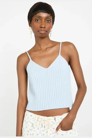 Glassworks London Pale Ribbed Knit Tank
