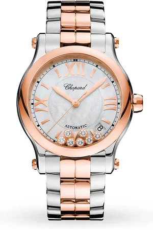 Chopard Happy Sport 36mm Automatic 18ct Rose Gold Stainless Steel and Diamond Ladies Watch