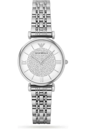 Emporio Armani T-Bar Stainless Steel Ladies Watch