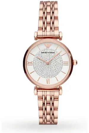 Emporio Armani T-Bar Rose Gold Tone Ladies Watch