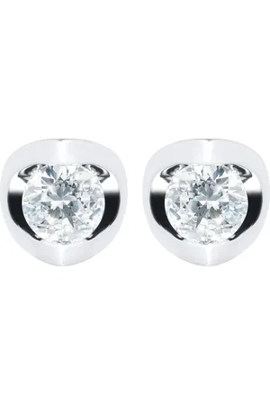 GOLDSMITHS 18ct White Gold 0.50ct Tension Set Brightest Diamond Earrings