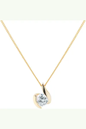 GOLDSMITHS 9ct Gold 0.25ct Wrapped In Love Diamond Pendant