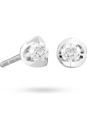 GOLDSMITHS 9ct Gold 0.15ct Tension Set Canadian Diamond Earrings
