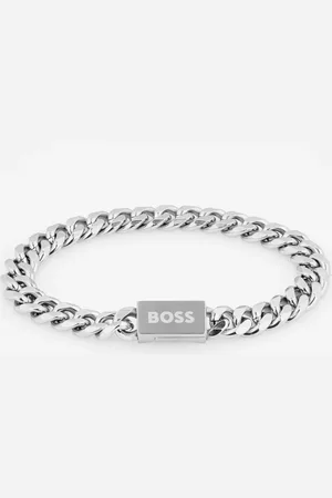 HUGO BOSS Gents Stainless Steel Chain Link Bracelet