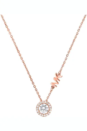 Michael Kors Custom Rose Gold Coloured Cubic Zirconia Necklace