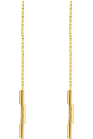 Gucci 18ct Yellow Gold Link to Love Long Pendant Earrings
