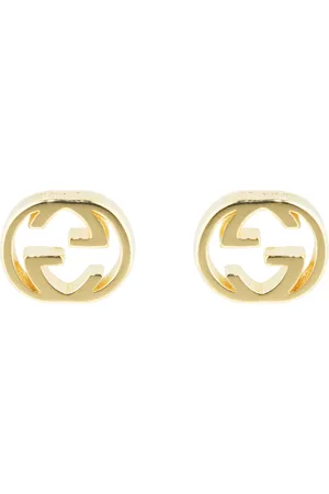 Gucci Interlocking 18ct Yellow Gold 5mm Stud Earrings