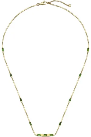 Gucci 18ct Yellow Gold Green Tourmaline Link to Love Necklace