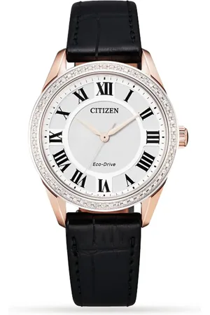 Citizen Arezzo White Dial Leather Strap 32mm