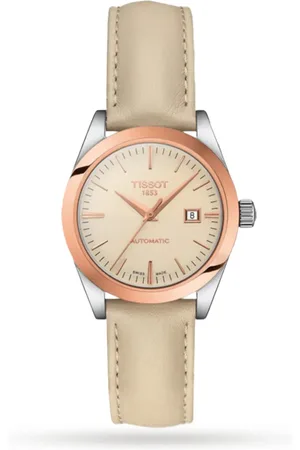 Tissot T-Gold T-My Lady Automatic 18K Gold 29mm Ladies Watch Cream