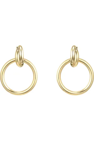 GOLDSMITHS 18ct Yellow Gold Circle Stud Earrings