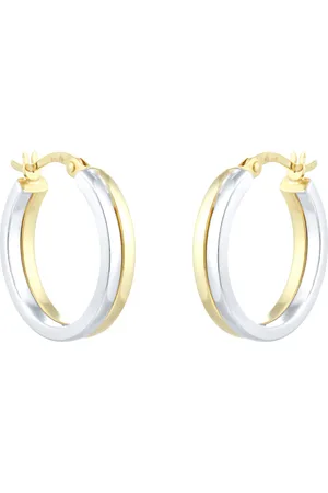 GOLDSMITHS 18ct White & Yellow Gold Earrings