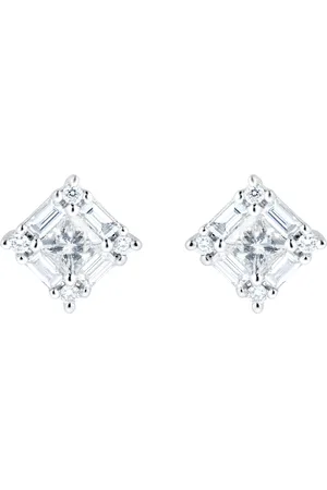 Mappin & Webb Renee 18ct White Gold 0.68cttw Mixed Cut Diamond Stud Earrings