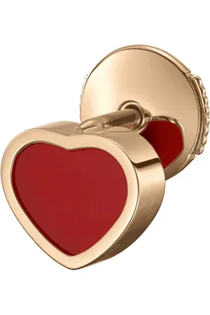 Chopard Happy Hearts Rose Gold Red Single Earring