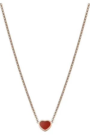 Chopard Happy Hearts Rose Gold Red Pendant
