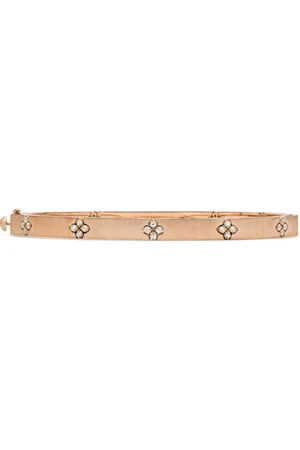 Roberto Coin 18ct Rose Gold Love In Verona 0.19ct Diamond Bangle