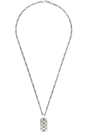 Gucci Sterling Silver Signature Bee Necklace