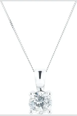 GOLDSMITHS 18ct White Gold Brightest Diamonds Solitaire Pendant