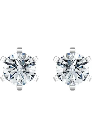 By Request 18ct White Gold 0.40cttw Solitaire Diamond Stud Earrings