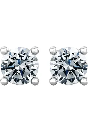 By Request 18ct White Gold 0.75cttw Solitaire Diamond Stud Earrings