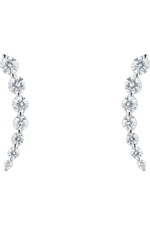 Mappin & Webb 18ct White Gold 1.22ct Diamond Drop Earrings