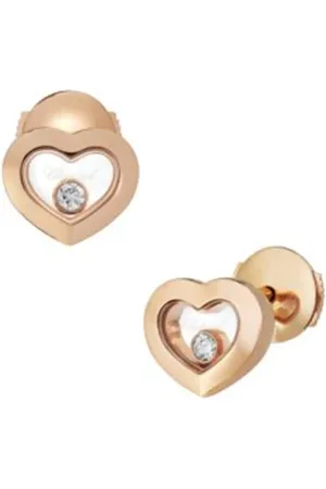 Chopard Happy Diamonds 18ct Rose Gold Earrings