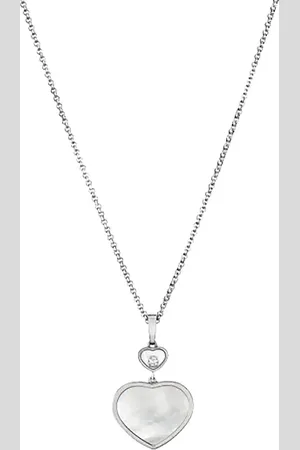 Chopard Happy Hearts 18ct White Gold Mother of Pearl Diamond Pendant