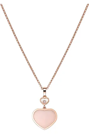 Chopard Happy Hearts Pink Pendant Necklace