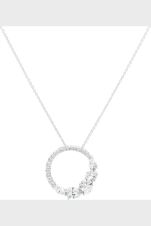 GOLDSMITHS 18ct White Gold 1.00cttw Mixed Cut Diamond Pendant