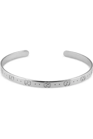 Gucci 18ct White Gold Icon Bangle - 18cm