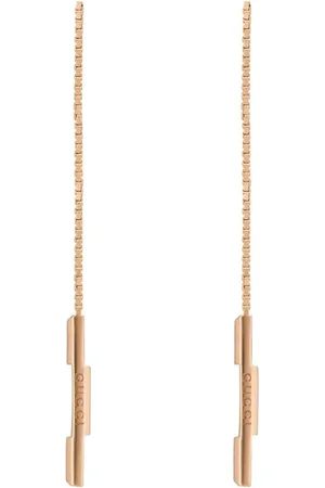Gucci 18ct Rose Gold Link to Love Drop Earrings