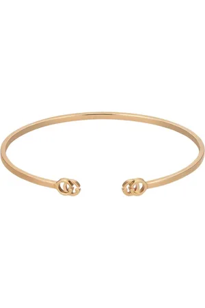 Gucci 18ct Rose Gold GG Running Bangle - 18cm