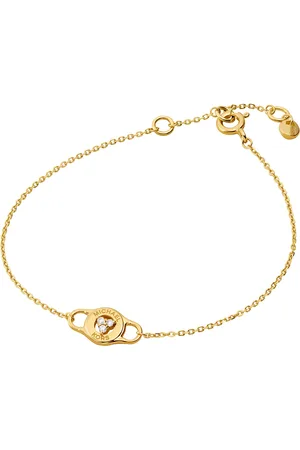 Michael Kors Yellow Gold Coloured Cubic Zirconia Lock Bracelet