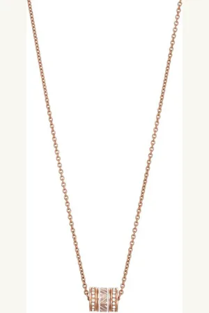 Emporio Armani Ladies Rose Gold Coloured Necklaces