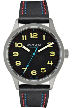 Bamford B80 Modern 39mm Mens Watch - Black And Yellow