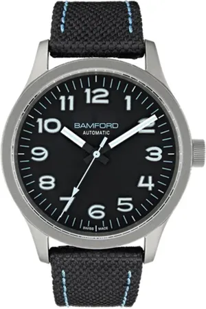 Bamford B80 Modern 39mm Mens Watch - Black And Blue