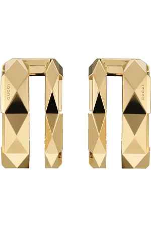 Gucci 18ct Yellow Gold Link to Love Stud Hoop Earrings
