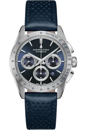 Hamilton Jazzmaster Performer Automatic Chronograph 42mm Mens Watch Blue