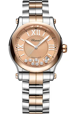 Chopard Happy Sport Automatic 36mm Ladies Watch Automatic, Ethical Rose Gold, Lucent Steel™, Diamonds