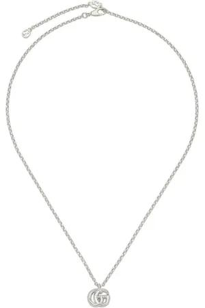 Gucci Sterling Silver GG Marmont Necklace