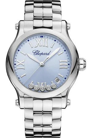 Chopard Happy Sport 36mm, Quartz, Lucent Steel™, Diamonds - Blue