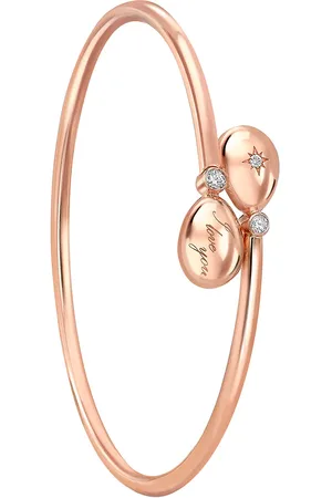 Faberge Essence 18ct Rose Gold I Love You Crossover Bracelet