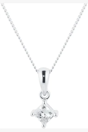 GOLDSMITHS 18ct White Gold 0.25cttw Diamond Solitaire Pendant