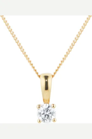 GOLDSMITHS 18ct Yellow Gold 0.25ct Diamond Solitaire Pendant