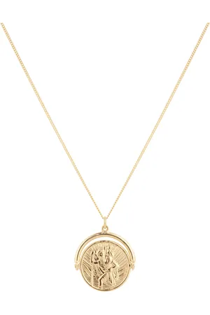 GOLDSMITHS 9ct Yellow Gold St. Christopher Spinner Pendant