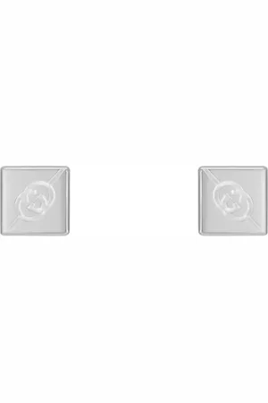 Gucci Interlocking Sterling Silver Earrings