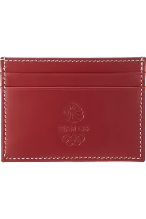 Mappin & Webb Team GB Smooth Leather 4CC Wallet - Red